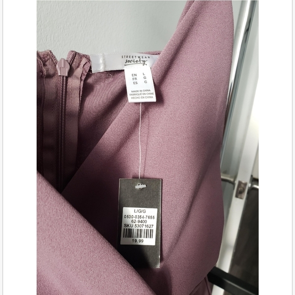 Women's Purple Formal Dress - Picture 3 of 3